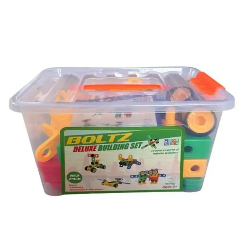 USA Toyz 163pk Boltz Learning Resources Toy Box Building Toys